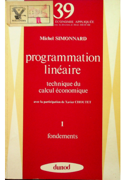 Programmation lineaire