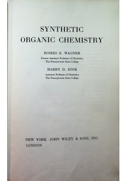 Synthetic organic chemistry