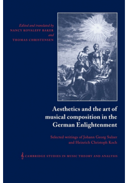 Aesthetics and the Art of Musical Composition in the German Enlightenment