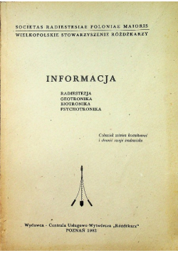 Informacja Radiestezja geotronika biotronika psychotronika