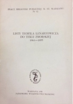 Listy Teofila Lenartowicza do Tekli Zmorskiej