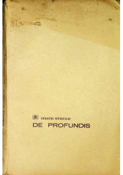 De Profundis