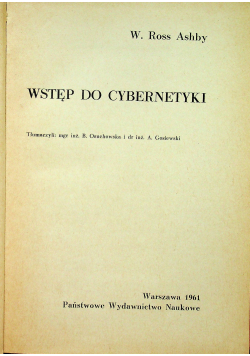 Wstęp do cybernetyki
