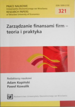 Zarządzanie finansami firm-teoria i praktyka