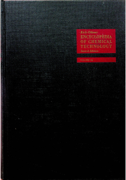 Encyclopedia of chemical technology vol 14