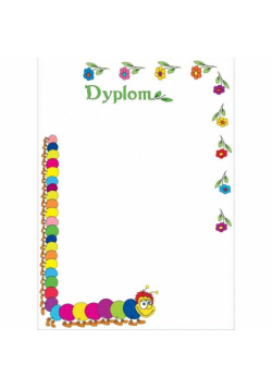Dyplom dziecięcy A4/20ark. Stonoga