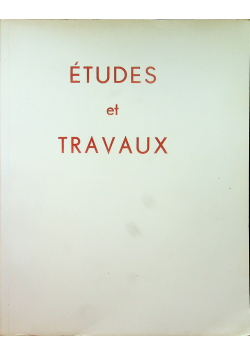 Etudes et Travaux XIII