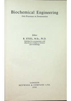 Biochemical Engineering
