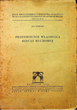 Przeniesienie własności rzeczy ruchomej 1950 r.