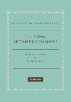 John Milton's Epitaphium Damonis