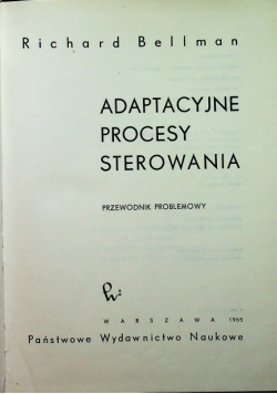 Adaptacyjne procesy sterowania