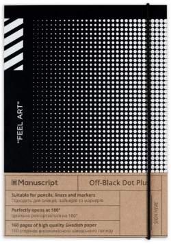 Notatnik A5/80K Off-black Dot Plus