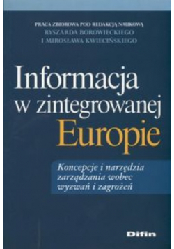 Informacja w zintegrowanej Europie