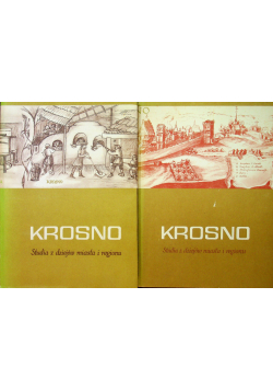 Krosno studia z dziejów miasta i regionów 2 tomy