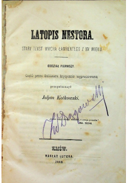 Latopis nestora 1860 r.