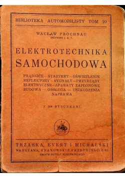 Elektrotechnika samochodowa 1931 r.