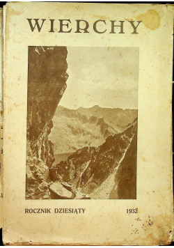 Wierchy rocznik 10 1932r