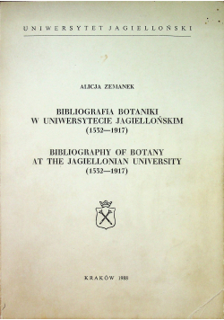 Bibliografia botaniki w Uniwersytecie Jagiellońskim