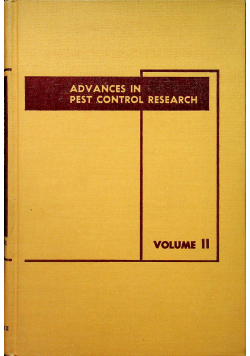 Advances in pest control research vol 2