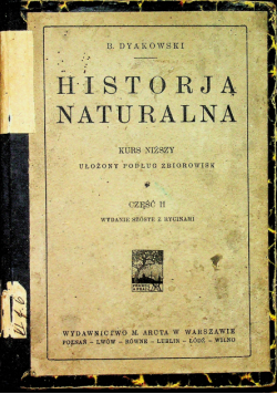 Historja naturalna 1922r