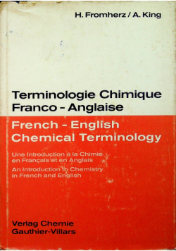 French English Chemical Terminology