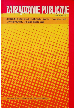 Zarządzanie Publiczne Nr 1 / 05