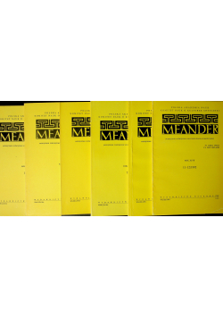 Meander Rok XLVII tom 1 do 12