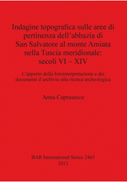 Indagine topografica sulle aree di pertinenza dell'abbazia di San Salvatore al monte Amiata nella Tuscia meridionale