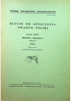 Klucze do oznaczania owadów Polski część XXIv zeszyt 22