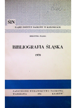 Bibliografia śląska 1970