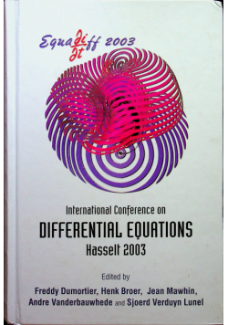 International Conference on differential equations Hasselt 2003