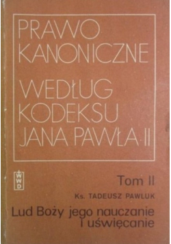 Prawo Kanoniczne Według Kodeksu Jana Pawła II