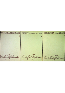 Historia filozofii tom 1 do 3