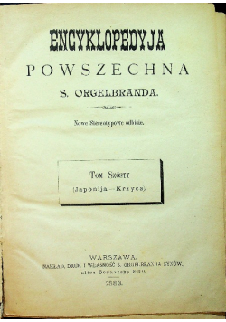 Encyklopedyja Powszechna tom 6 1883r