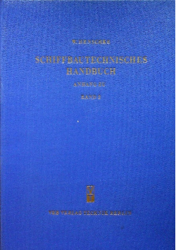 Schiffbautechnisches Handbuch Anhang Zu Band 2