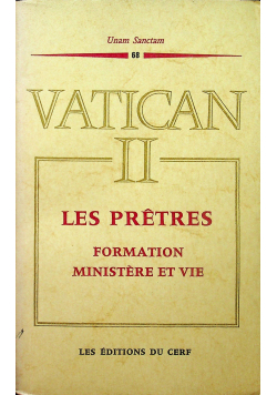 Vatican II les pretres formation ministere et vie