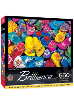 Puzzle 550 Kolorowe klapki