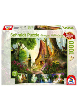 Puzzle PQ 1000 Georgia Fellenberg Dom na polanie