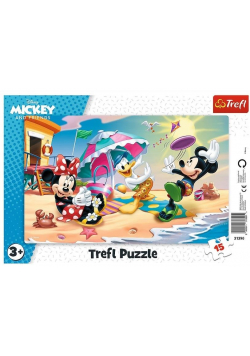 Puzzle ramkowe 15 Zabawy na plaży NOWA