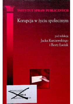 Korupcja w życiu społecznym