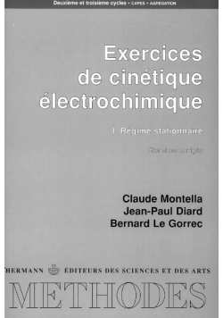 Exercices de cinetique electrochimique