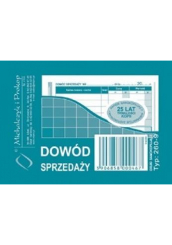 Dowód sprzedaży (paragon) 260-9