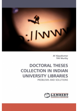 Doctoral Theses Collection in Indian University Libraries