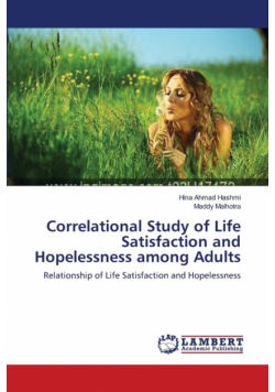 Correlational Study of Life Satisfaction and Hopelessness among Adults