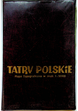 Tatry polskie Mapa topograficzna 15 map