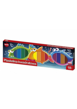 Plastelina kwadratowa Mona 18 kolorów