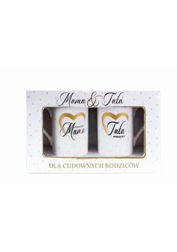 Kubek komplet Q 897 Cudowana mama/wspaniały tata