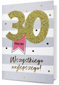 Karnet B6 Urodziny 30 HM200-2498