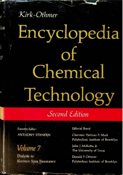 Encyclopedia of chemical technology Volume 6