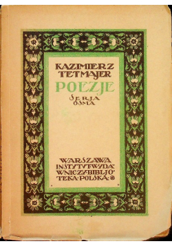 Poezje seria ósma  1924 r.